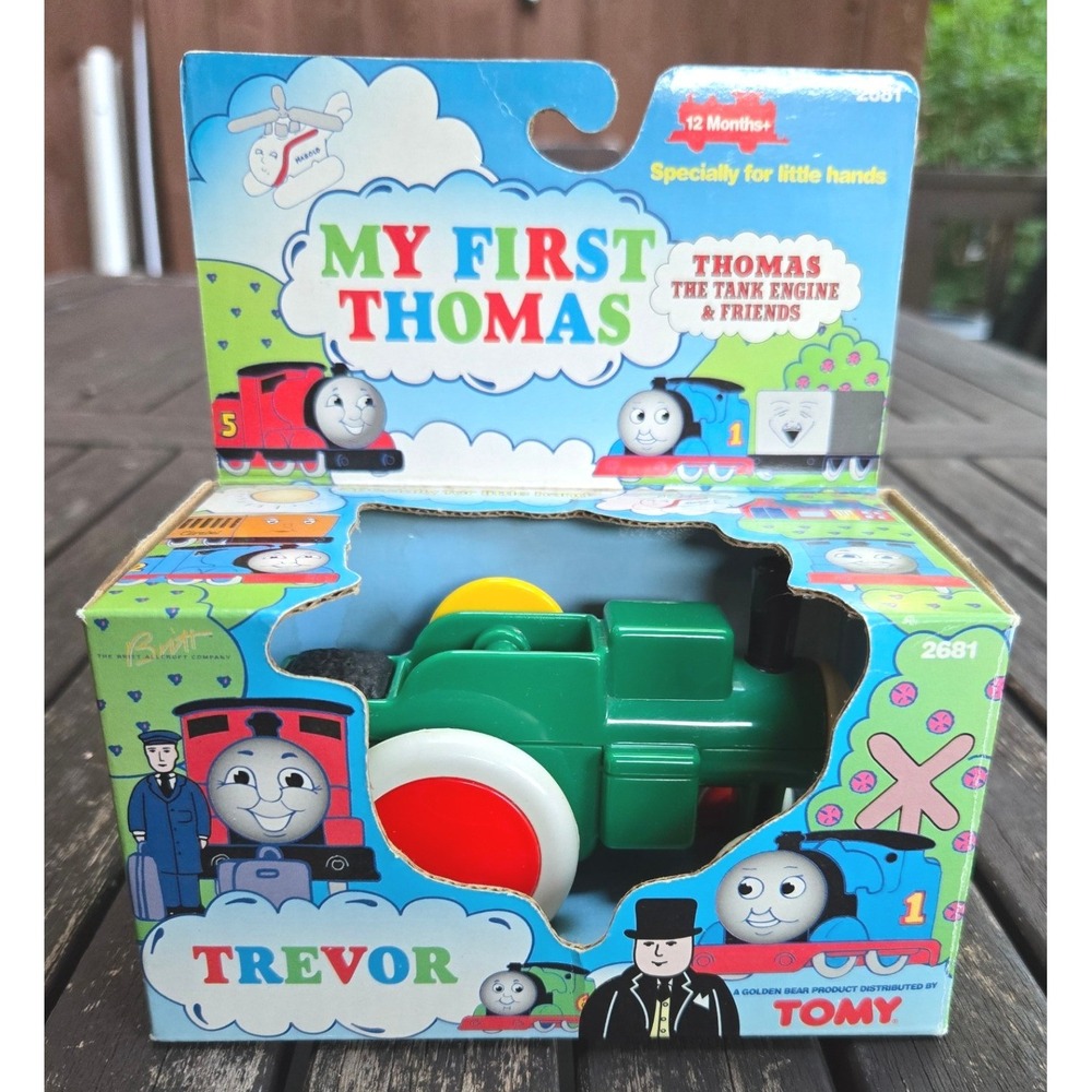 intage My First Thomas Tomy Trevor Traction Engine Toy in Original Box #2681
